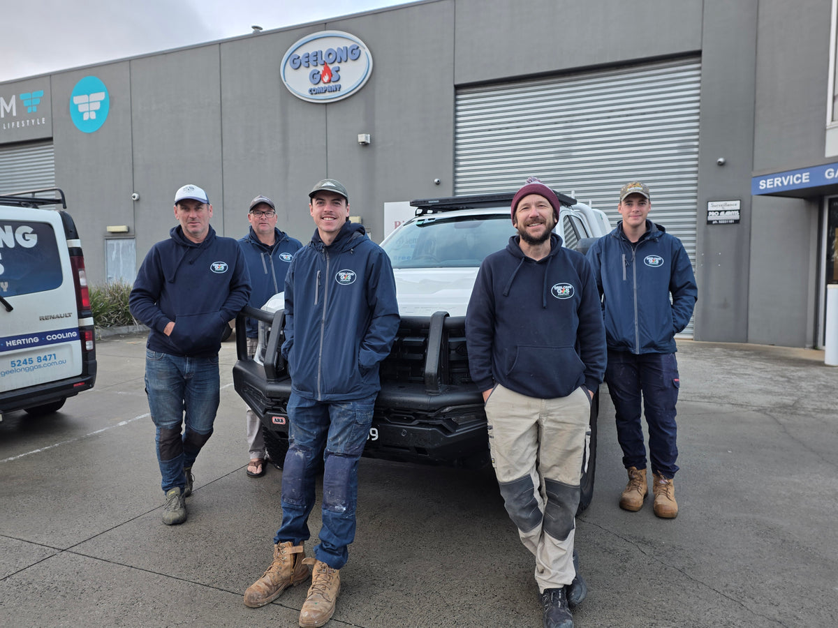 Geelong Gas Company directors and trades team